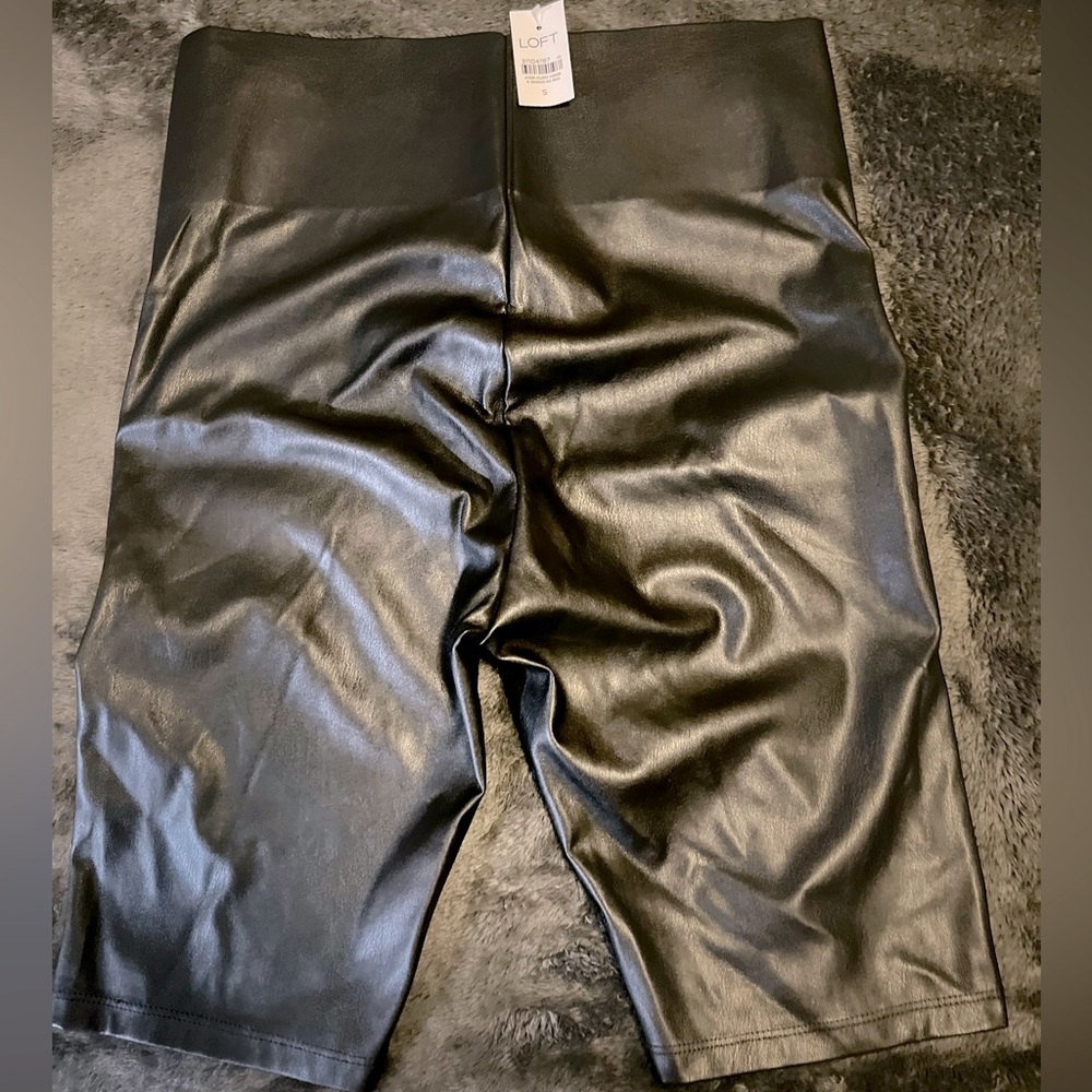 Leather shorts